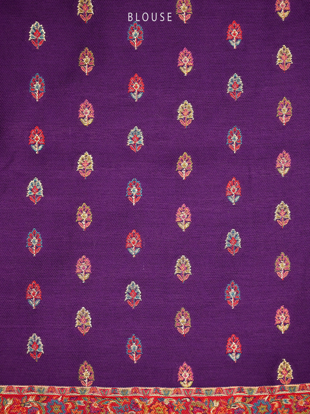 Purple Pashmina Moonga Silk Handloom Banarasi Saree - Sacred Weaves