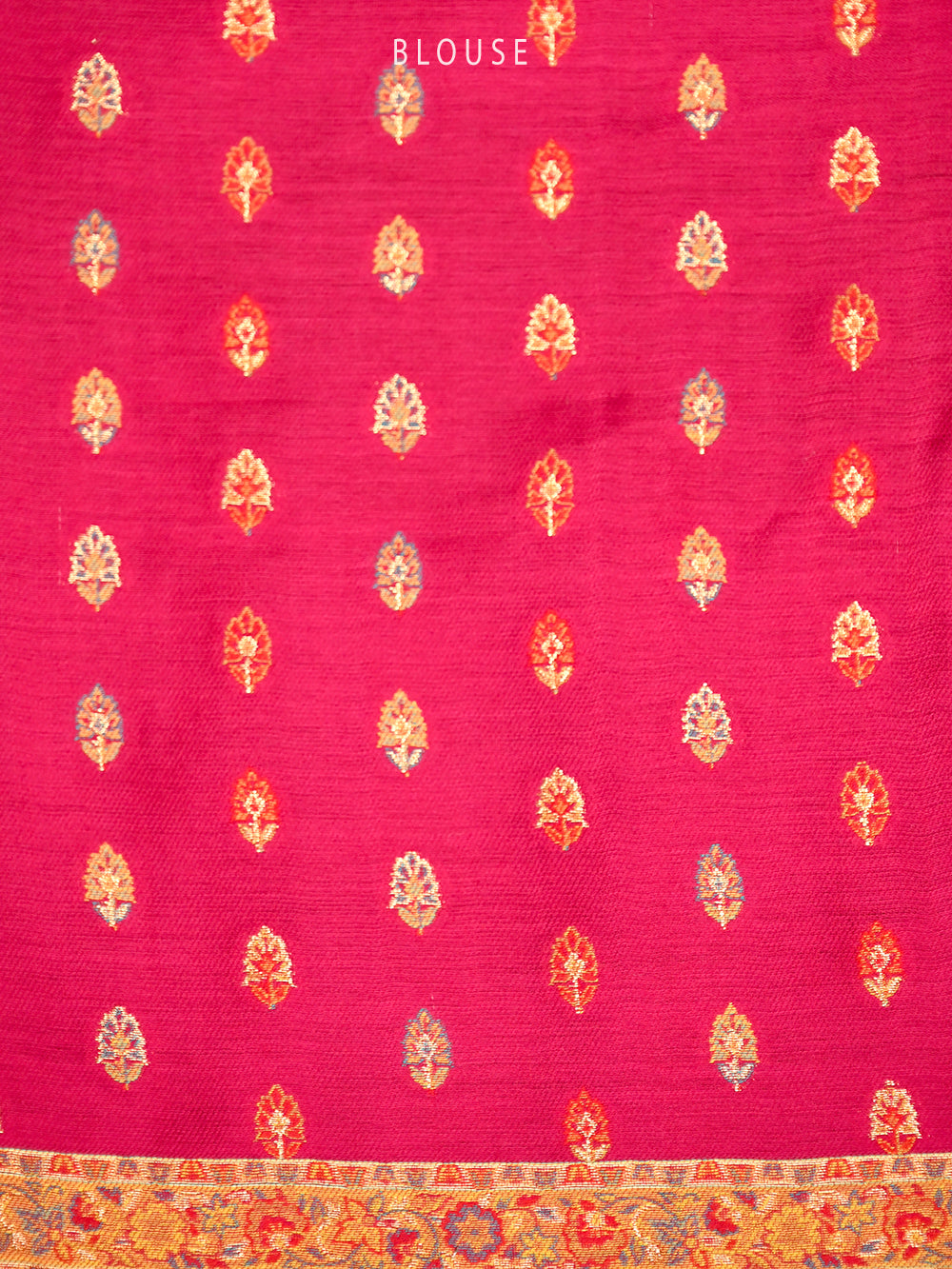 Red Pashmina Moonga Silk Handloom Banarasi Saree - Sacred Weaves