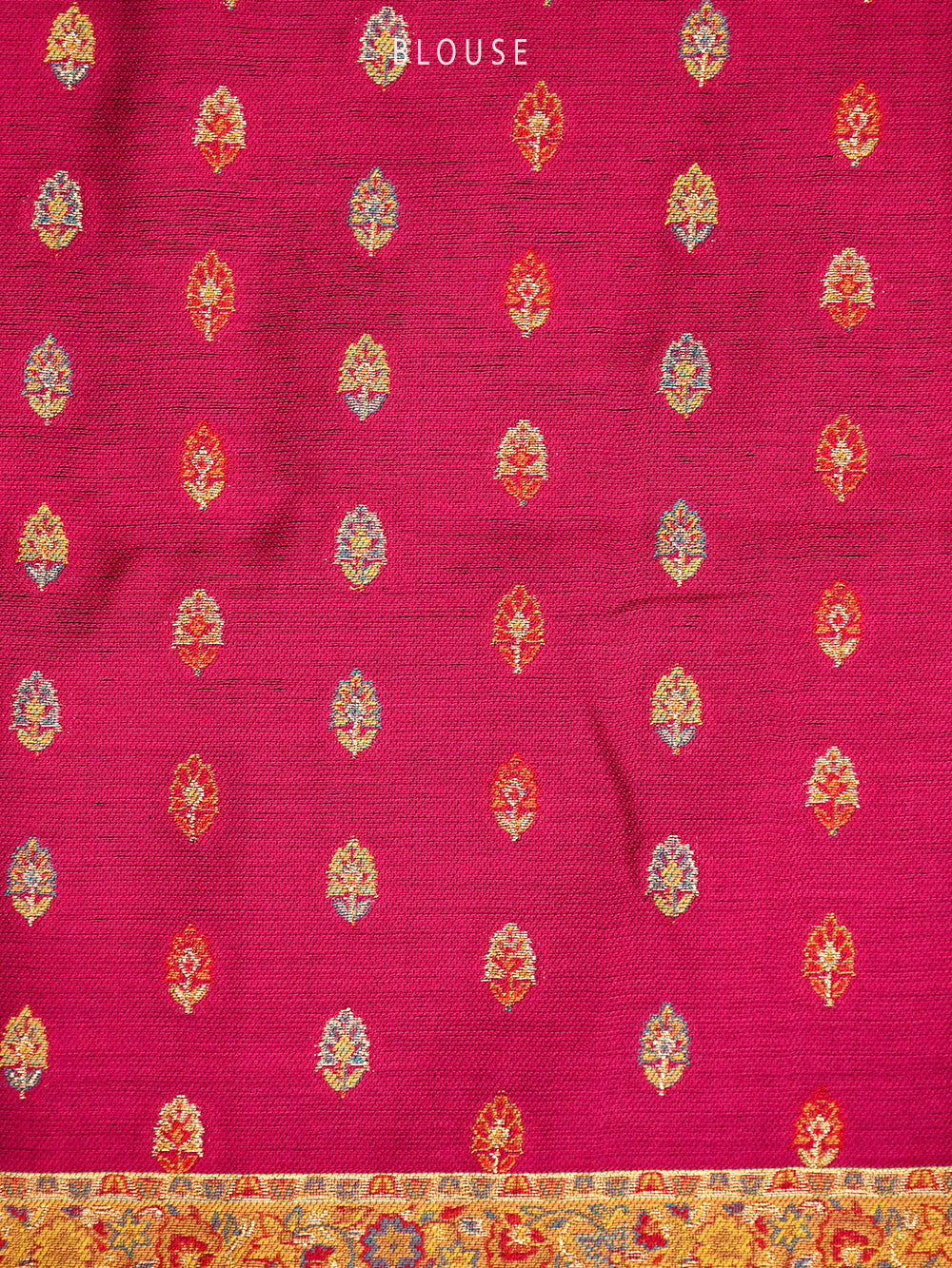 Dark Magenta Pashmina Moonga Silk Handloom Banarasi Saree