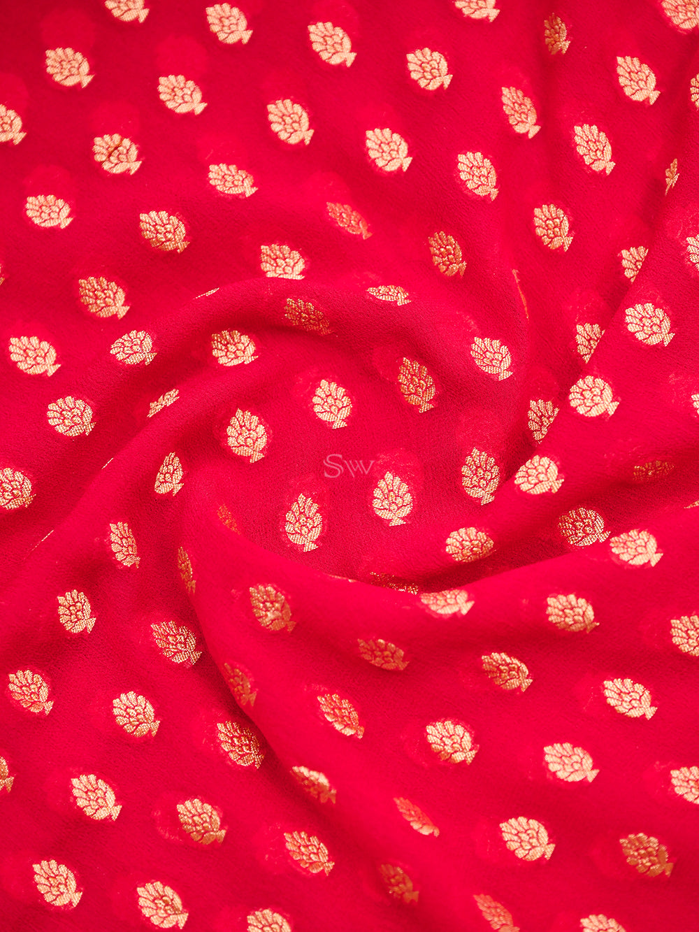 Pink Bandhani Khaddi Georgette Handloom Banarasi Suit