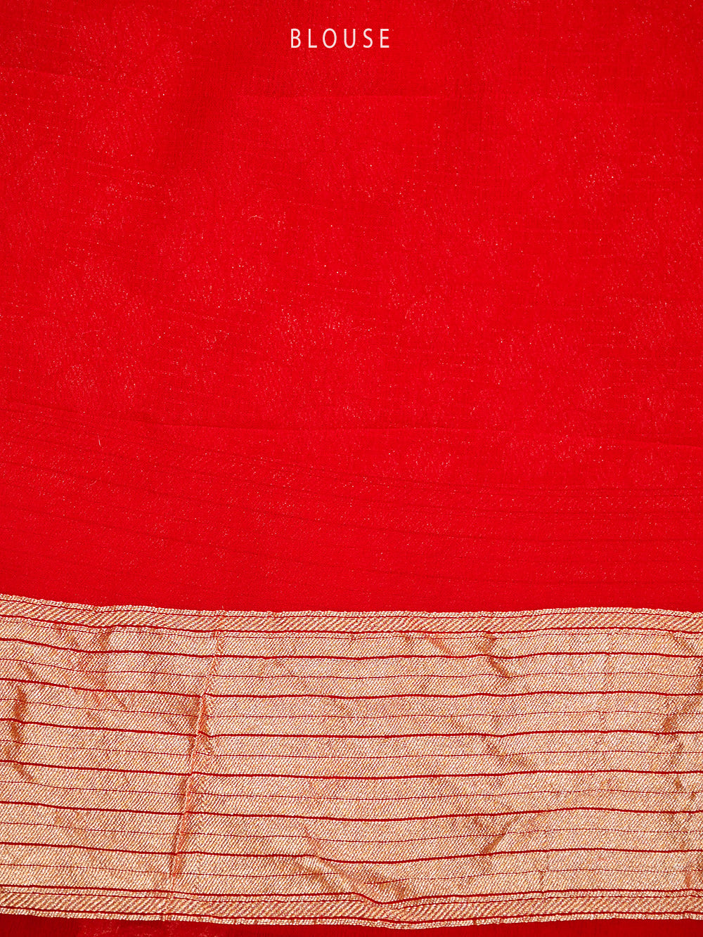 Red Meenakari Jaal Khaddi Georgette Handloom Banarasi Saree