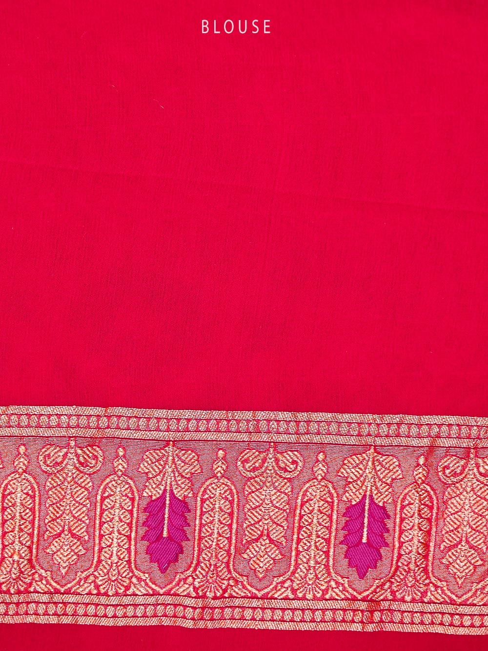 Reddish Pink Meenakari Jaal Khaddi Georgette Handloom Banarasi Saree