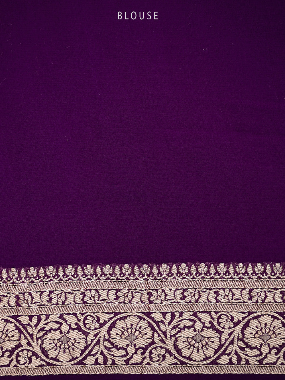 Purple Booti Khaddi Georgette Handloom Banarasi Saree - Sacred Weaves