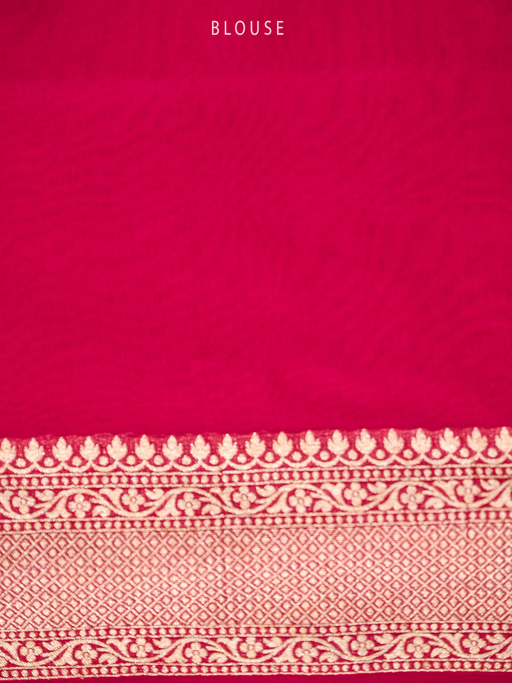 Red Booti Khaddi Georgette Handloom Banarasi Saree - Sacred Weaves