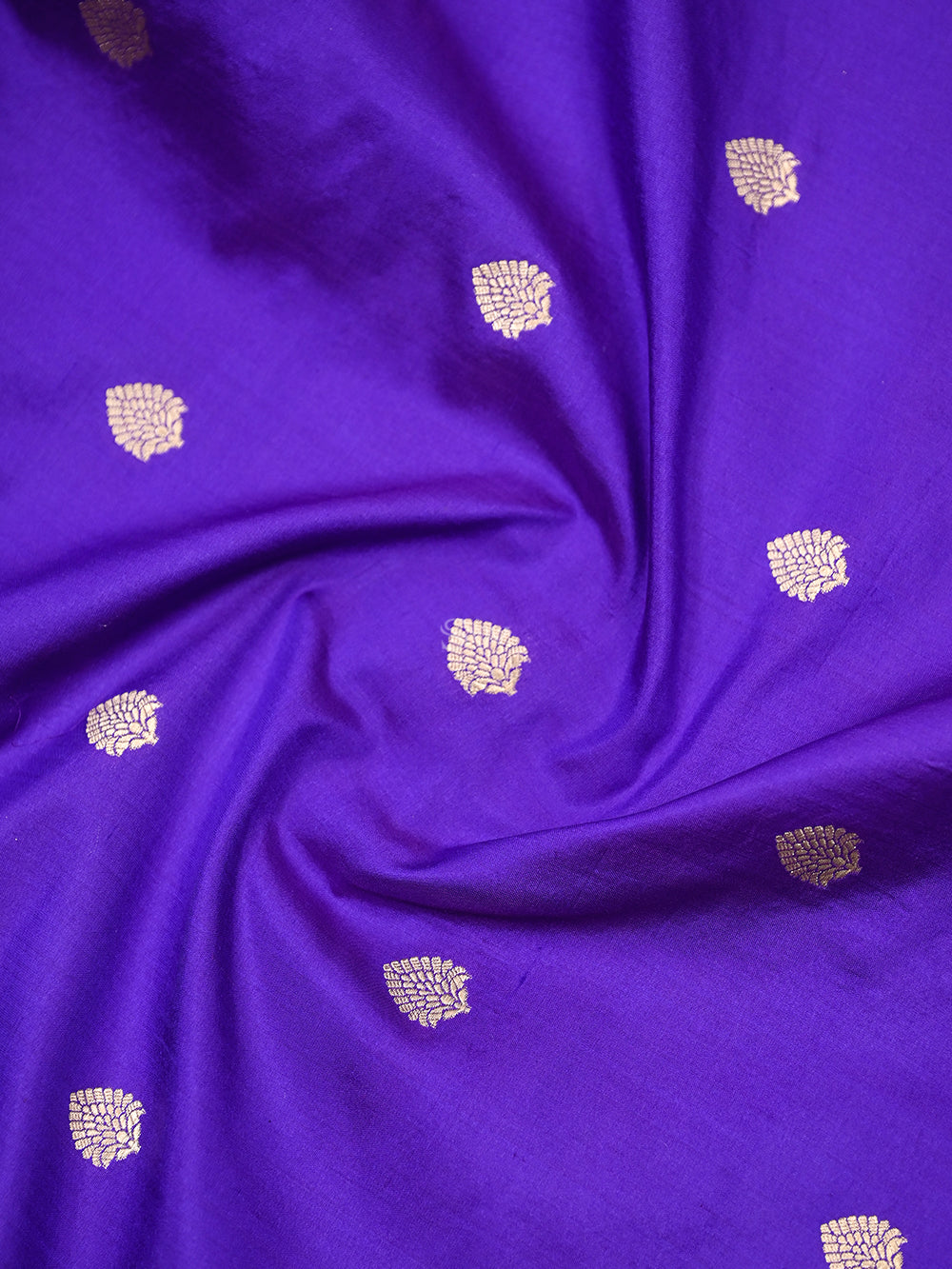 Purple Booti Katan Silk Handloom Banarasi Suit