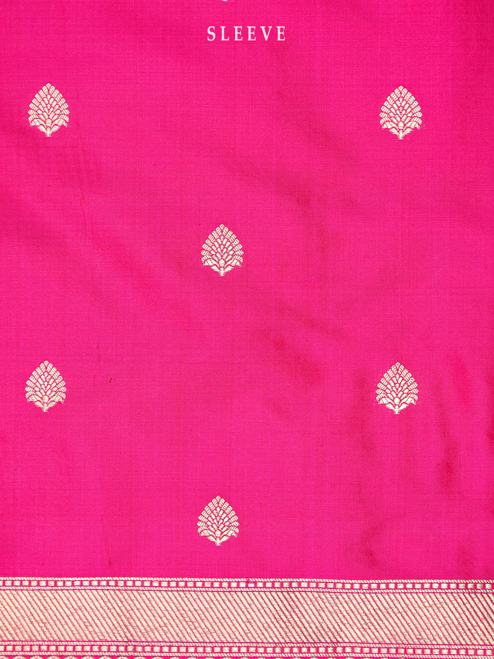 Magenta Red Booti Katan Silk Handloom Banarasi Suit