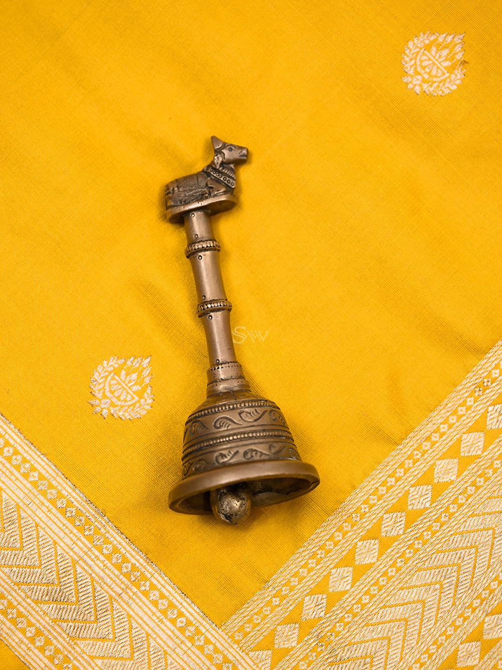 Yellow Tanchoi Silk Handloom Banarasi Suit