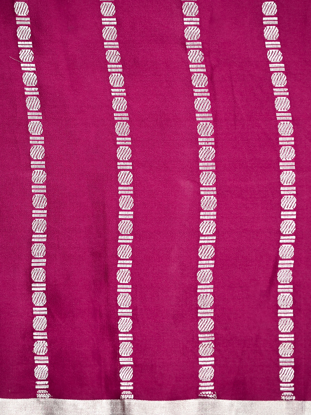 Dark Magenta Boota Satin Silk Handloom Banarasi Saree - Sacred Weaves