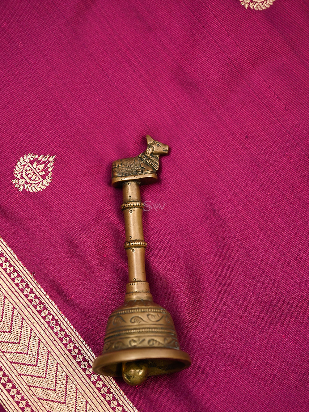 Dark Magenta Tanchoi Silk Handloom Banarasi Suit