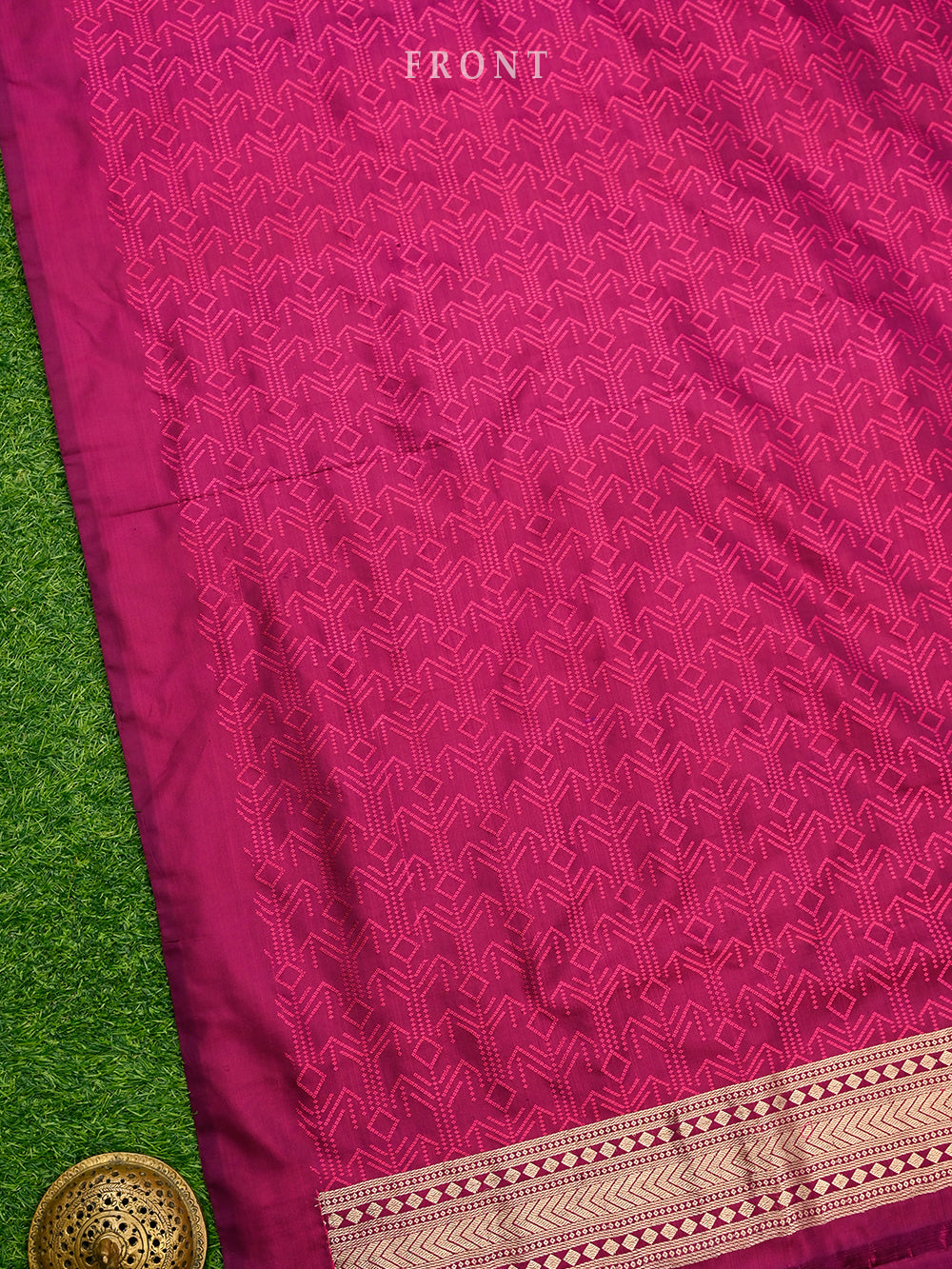 Dark Magenta Tanchoi Silk Handloom Banarasi Suit