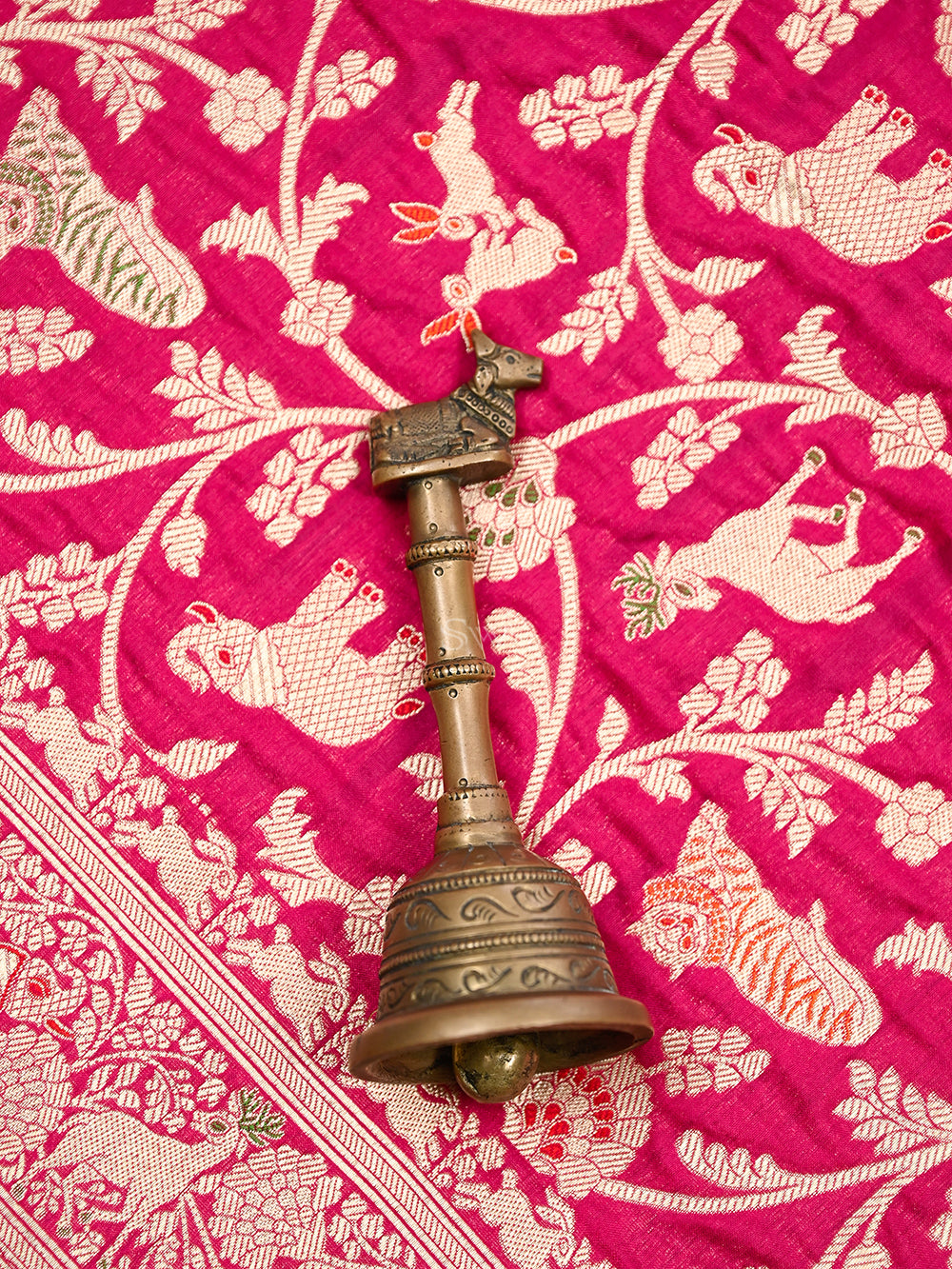 Mangeta Shikargah Brocade Katan Silk Handloom Banarasi Dupatta