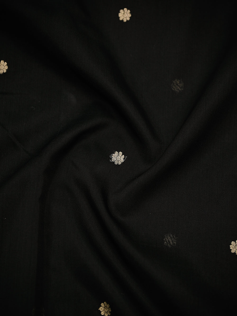 Black Katan Silk Handloom Banarasi Suit