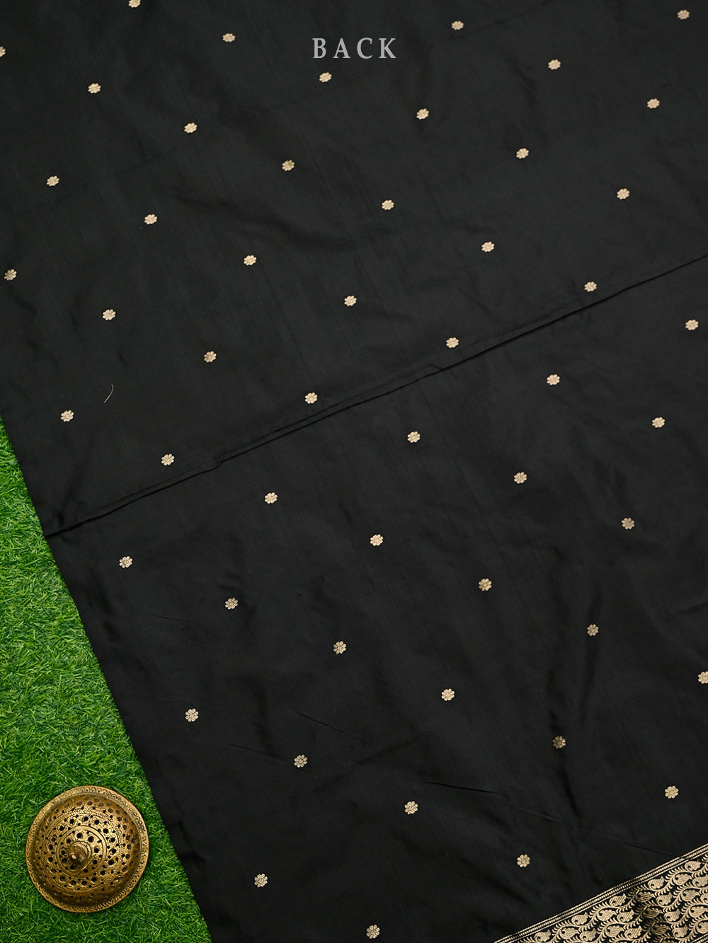 Black Katan Silk Handloom Banarasi Suit