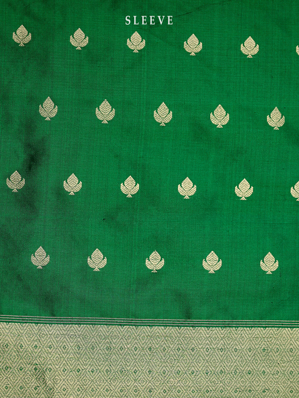 Bottle Green Katan Silk Handloom Banarasi Suit