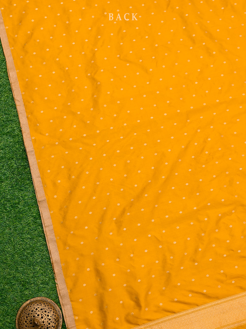 Mustard Katan Silk Handloom Banarasi Suit