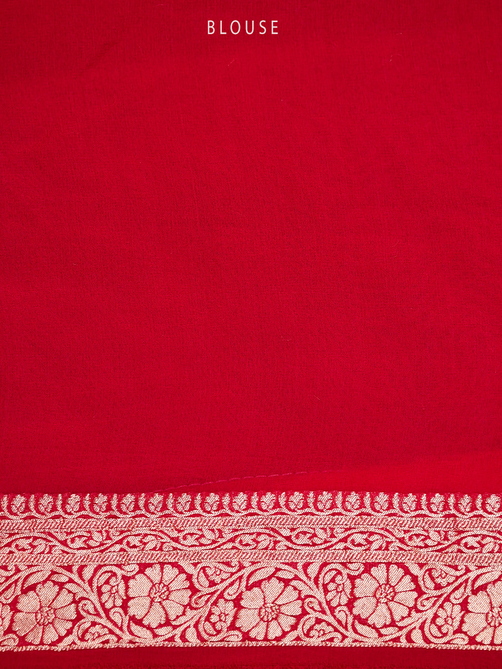 Pink Red Booti Khaddi Georgette Handloom Banarasi Saree - Sacred Weaves