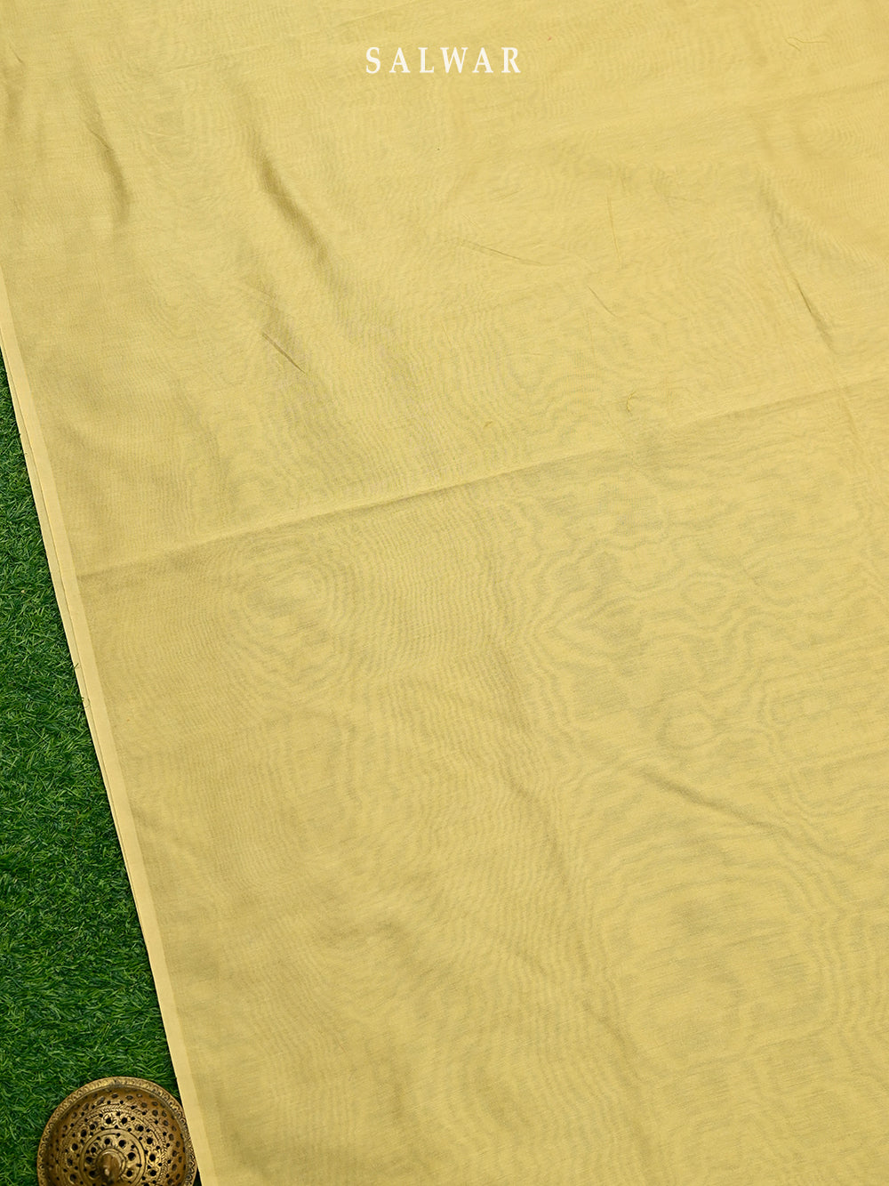 Yellow Booti Cotton Silk Handloom Banarasi Suit