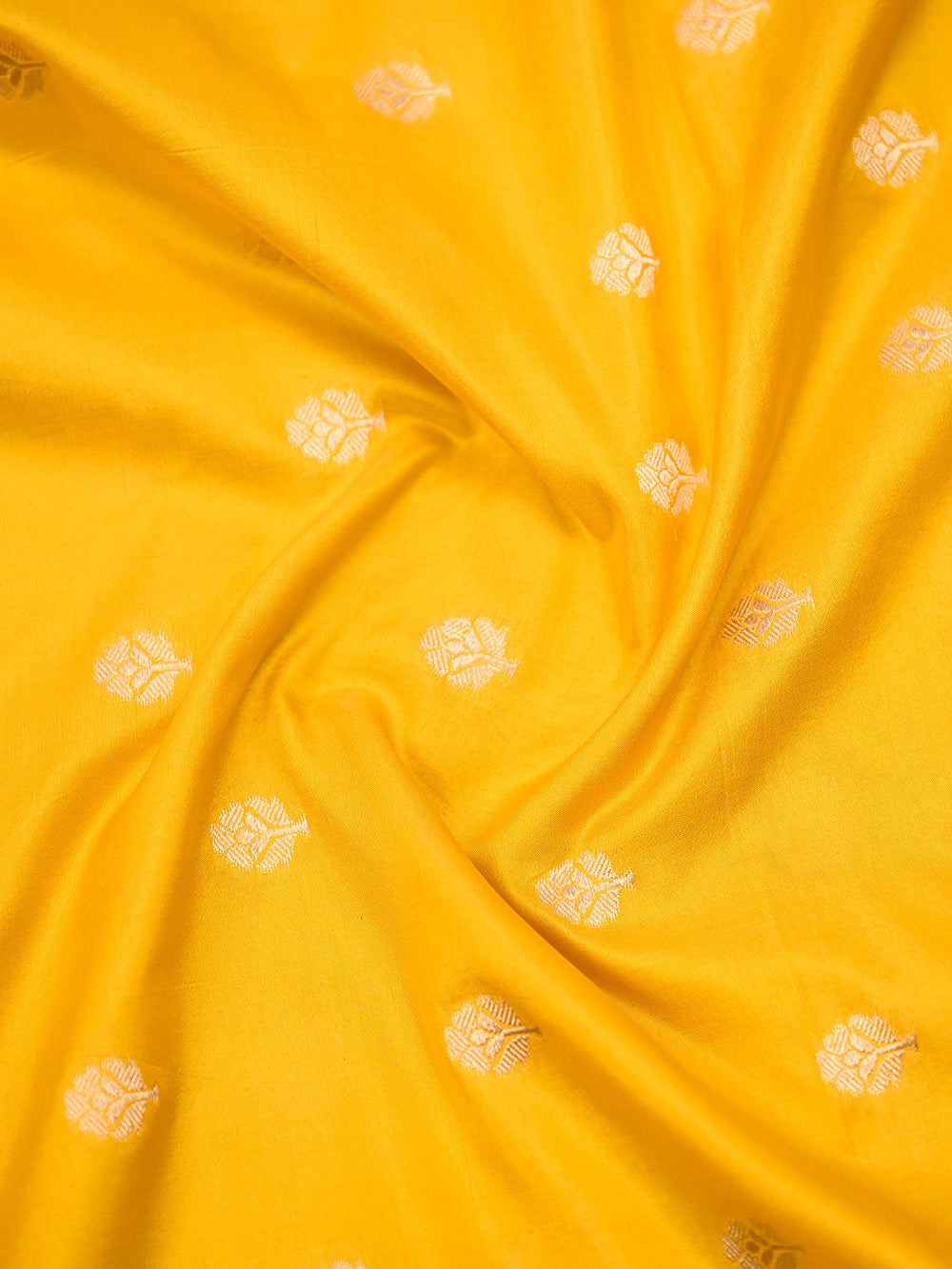 Mustard Meenakari Booti Katan Silk Handloom Banarasi Suit