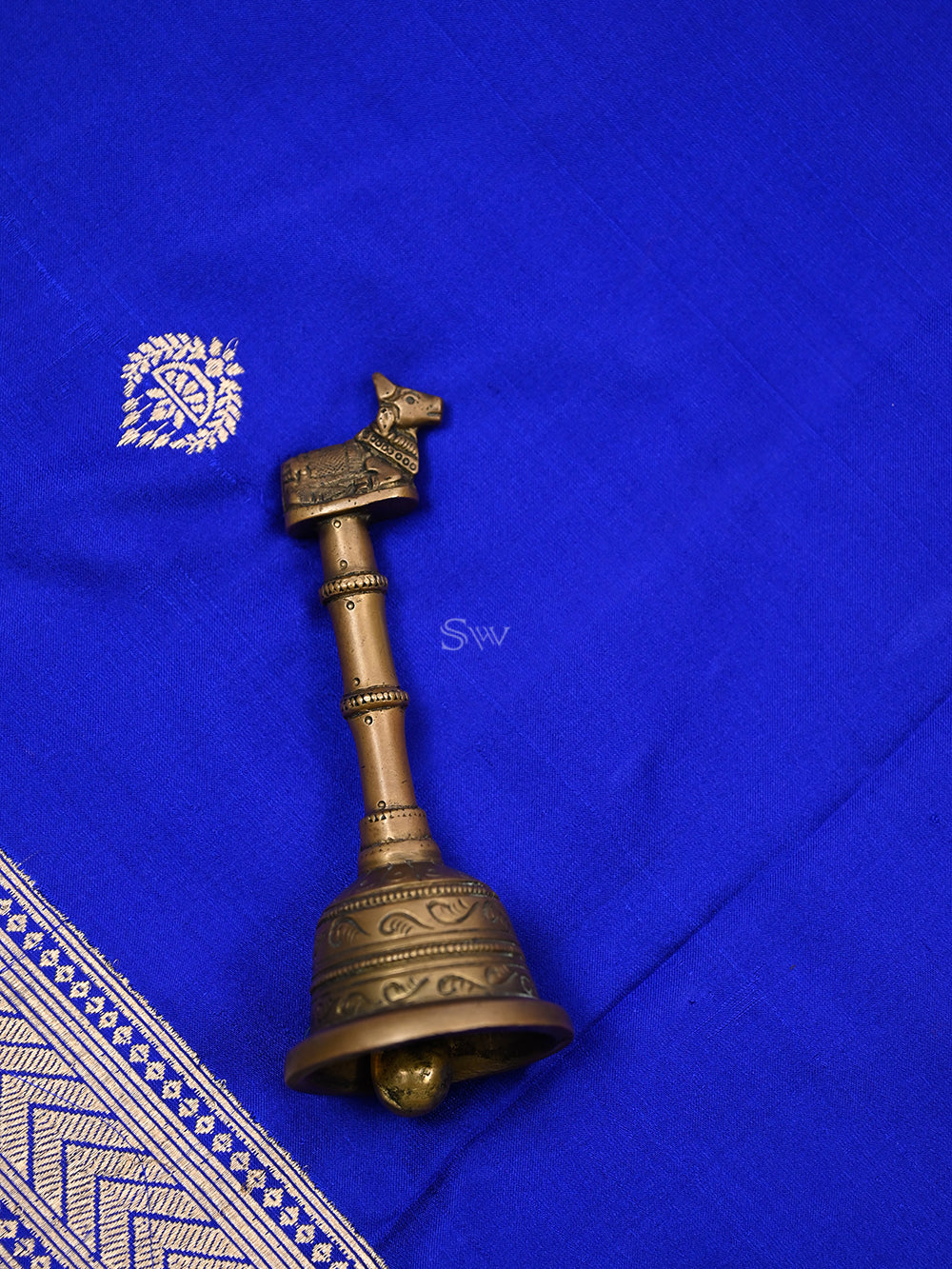 Royal Blue Tanchoi Silk Handloom Banarasi Suit