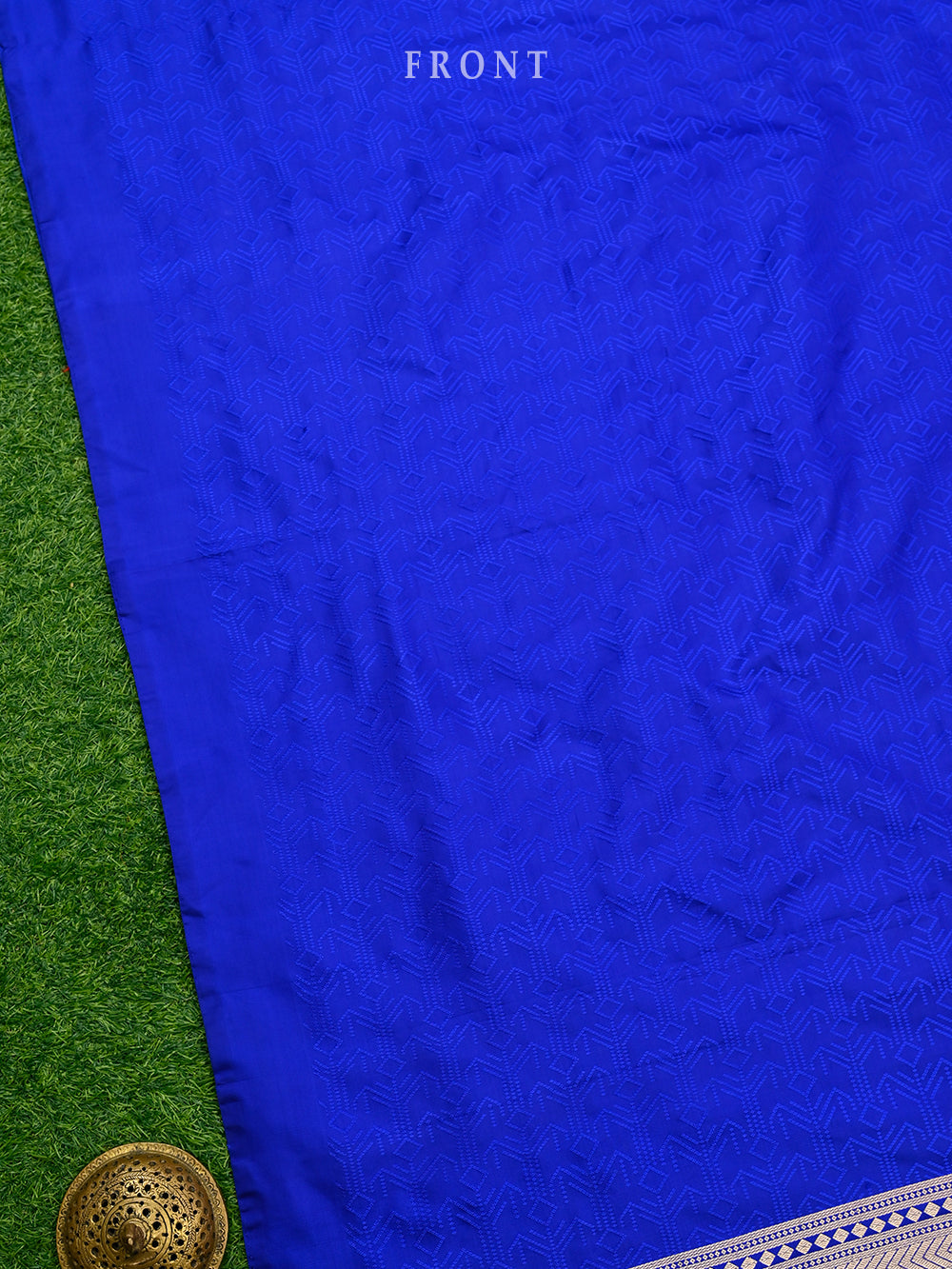 Royal Blue Tanchoi Silk Handloom Banarasi Suit