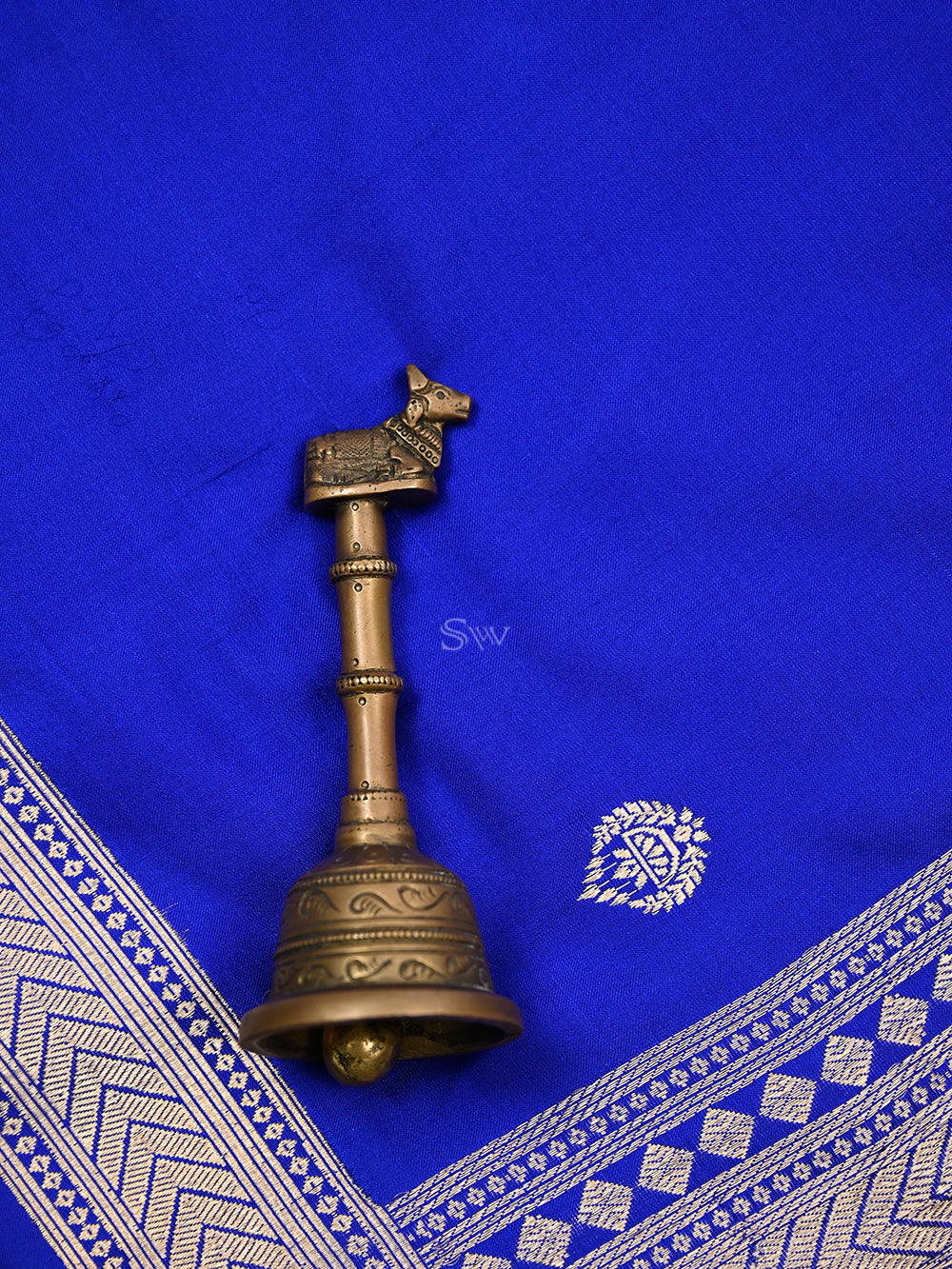 Royal Blue Tanchoi Silk Handloom Banarasi Suit