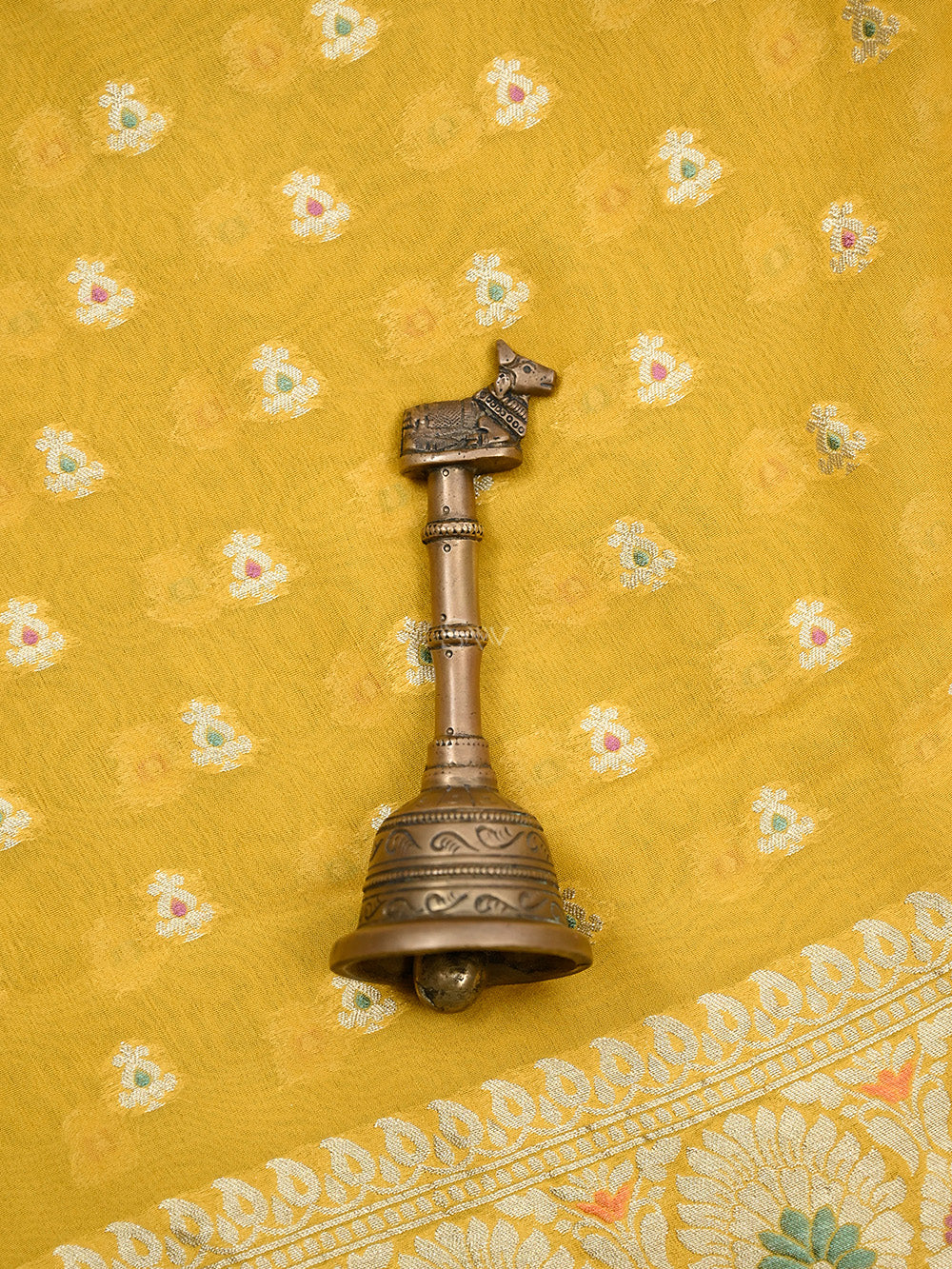 Mustard Meenakari Khaddi Georgette Handloom Banarasi Suit