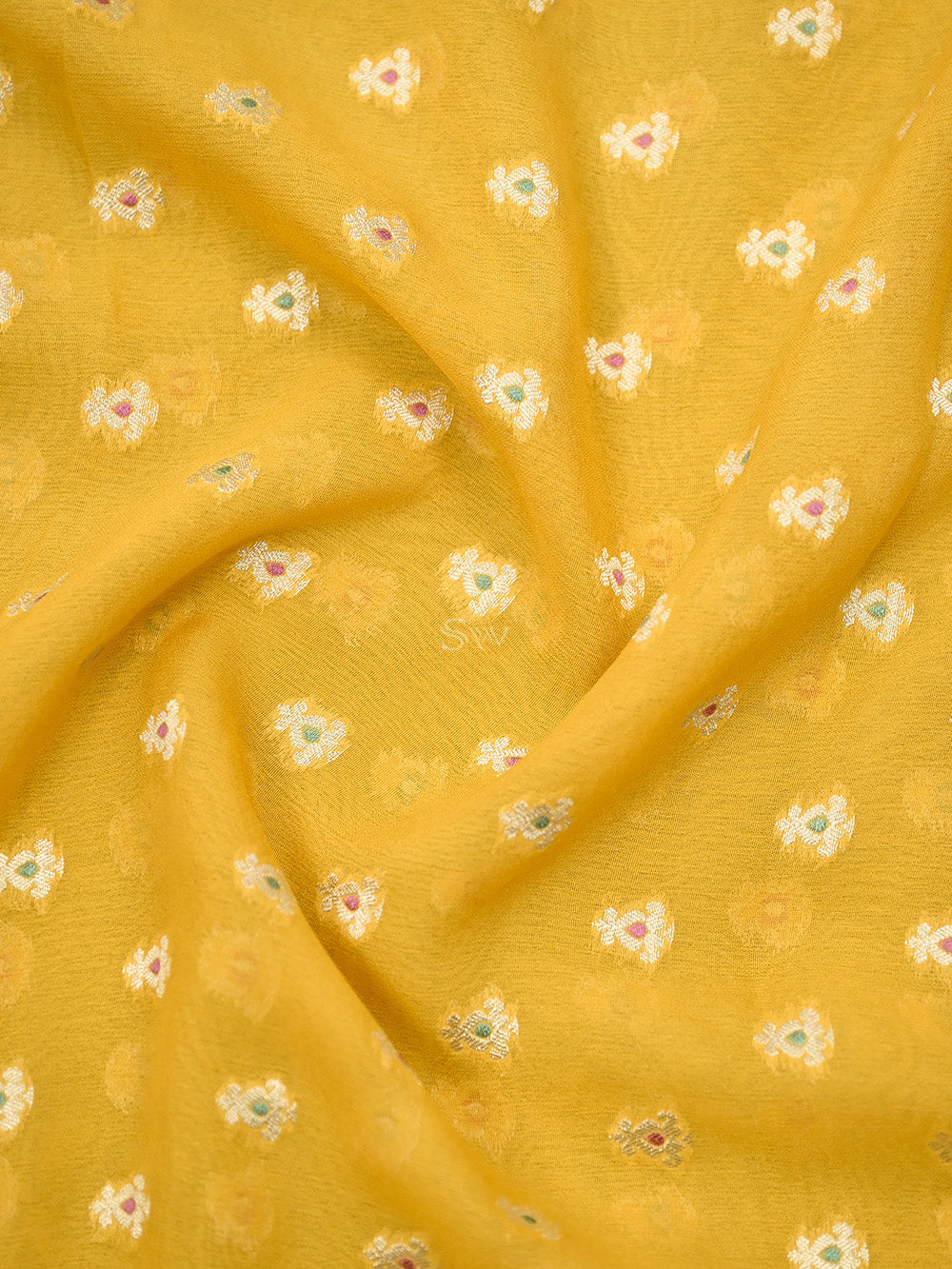 Mustard Meenakari Khaddi Georgette Handloom Banarasi Suit