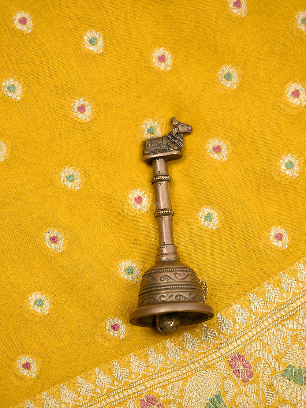 Mustard Meenakari Khaddi Georgette Handloom Banarasi Suit