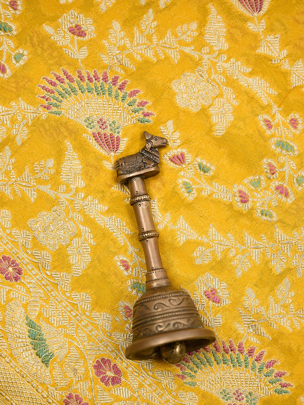 Mustard Meenakari Khaddi Georgette Handloom Banarasi Suit