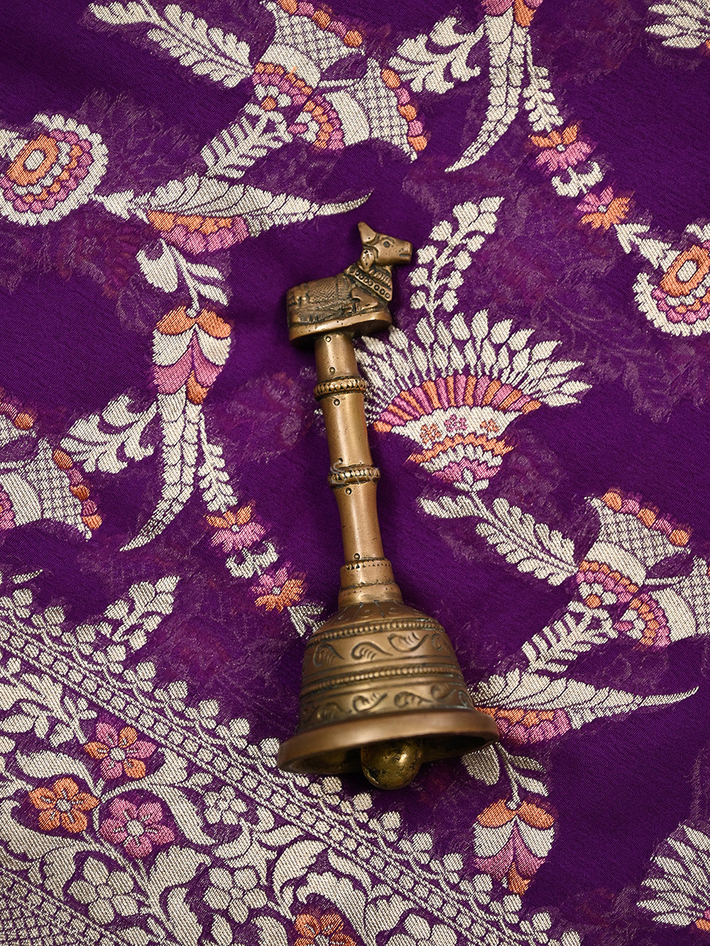 Purple Meenakari Khaddi Georgette Handloom Banarasi Suit