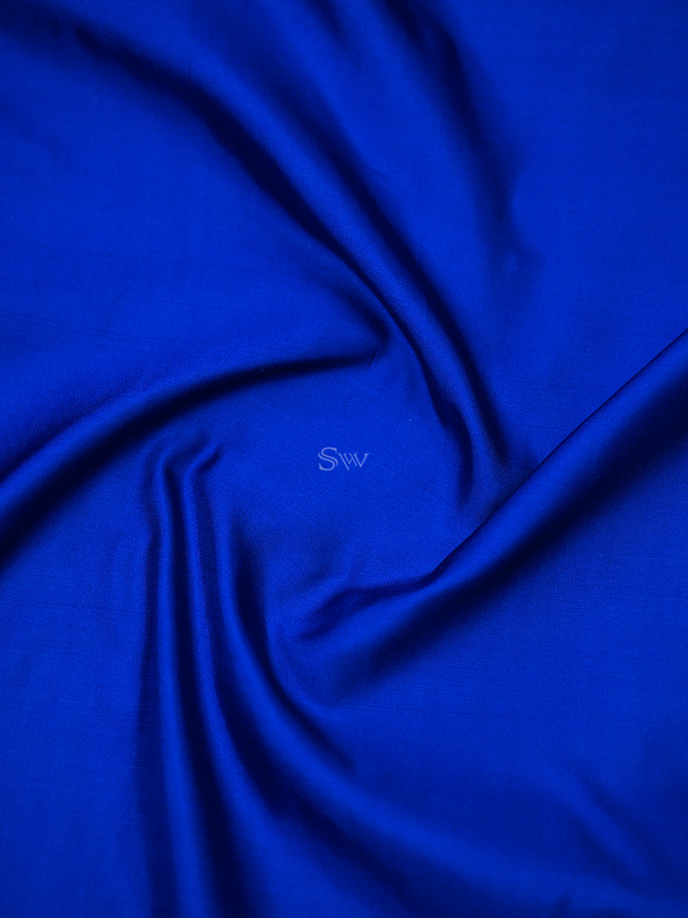 Royal Blue Booti Satin Silk Handloom Banarasi Suit - Sacred Weaves