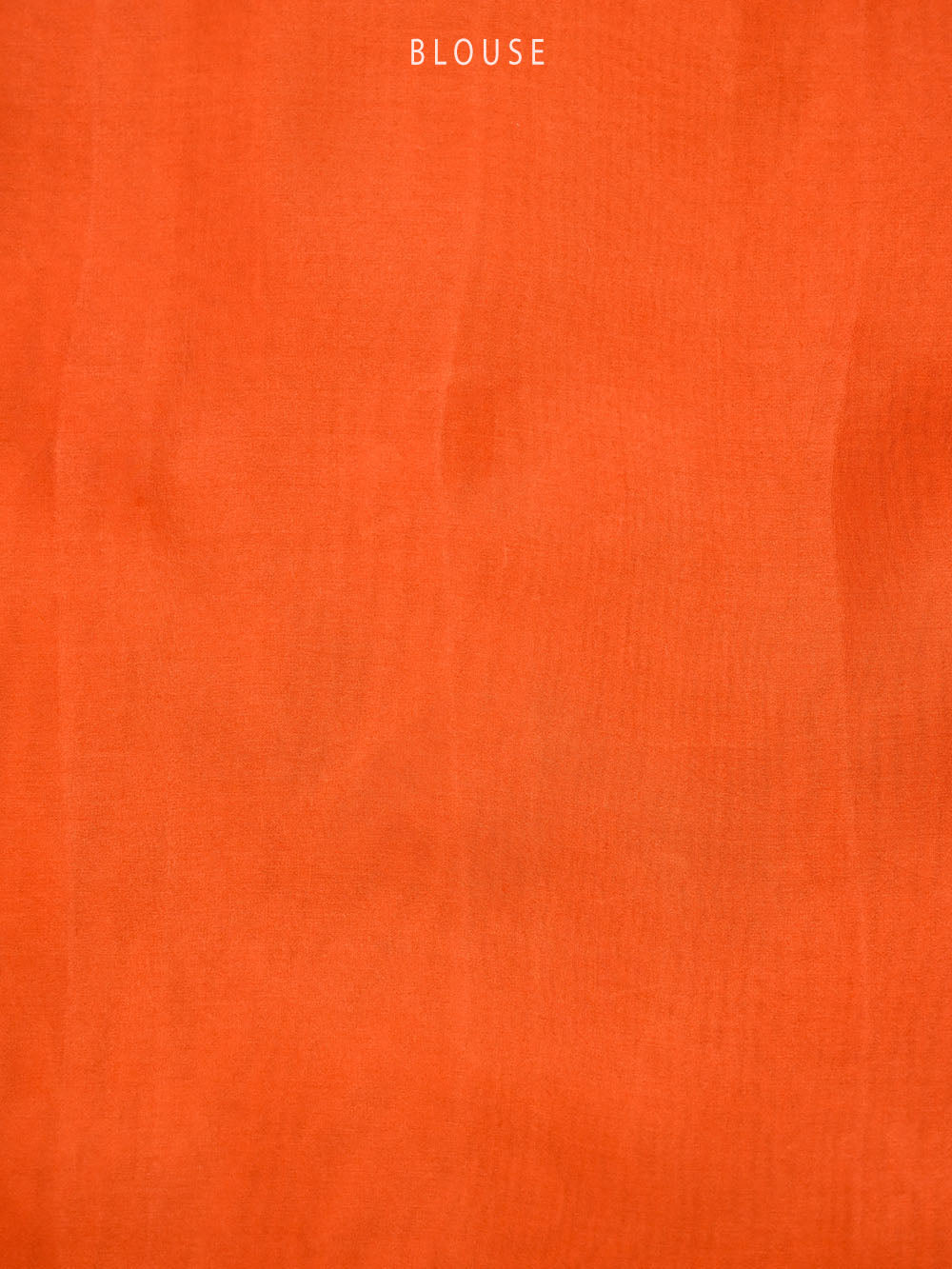 Pre-Order Dark Orange Plain Silk Handloom Saree