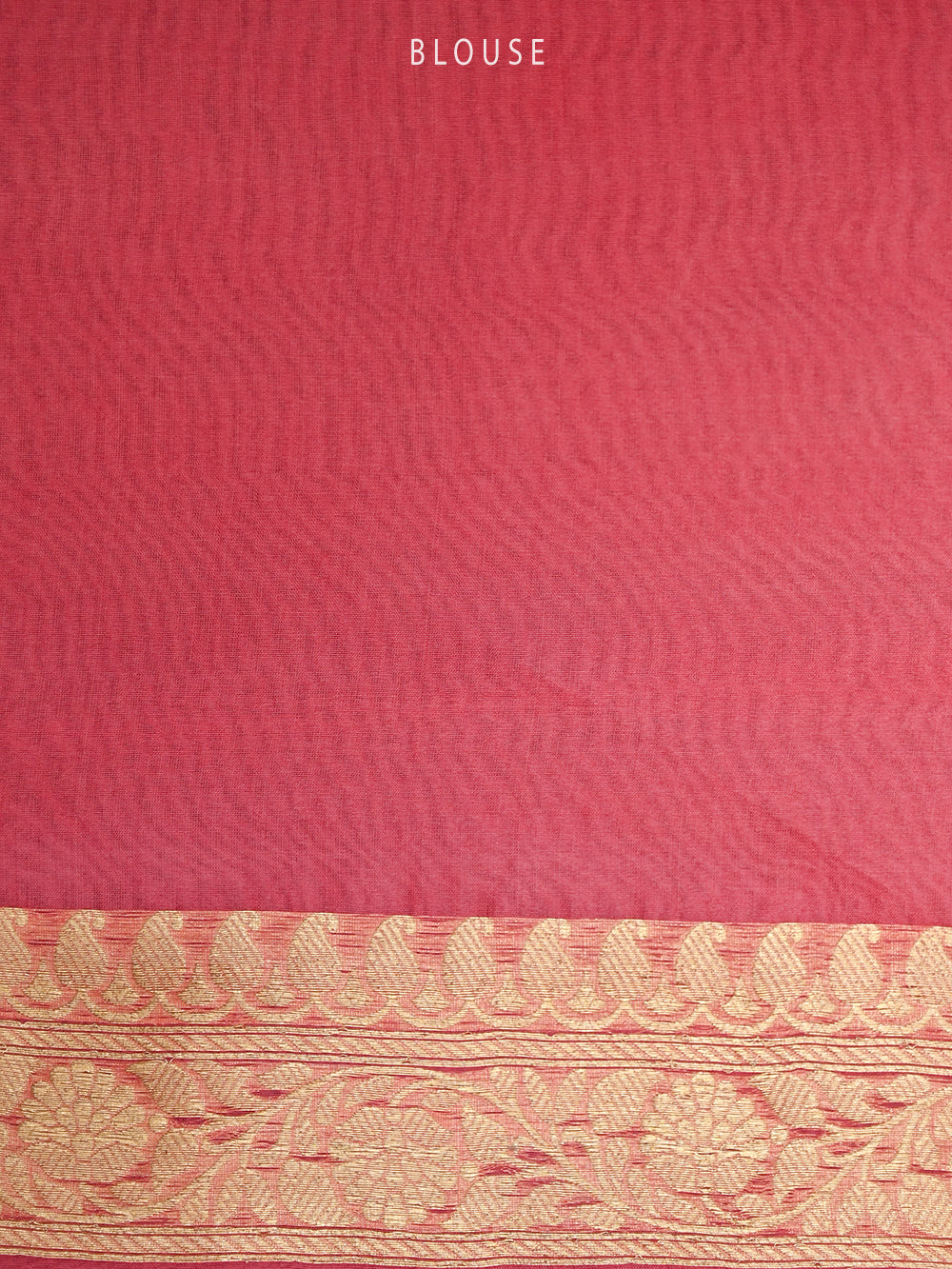 Coral Pink Boota Organza Handloom Banarasi Saree - Sacred Weaves