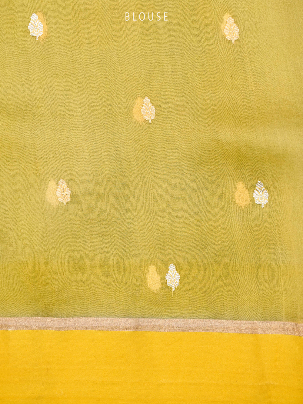 Yellow Organza Handloom Banarasi Saree