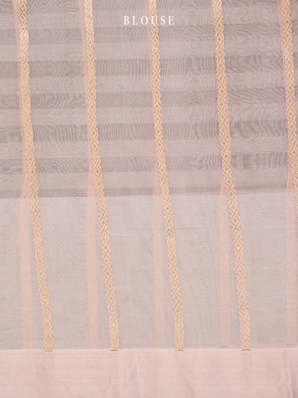 Powder Pink Booti Organza Handloom Banarasi Saree - Sacred Weaves