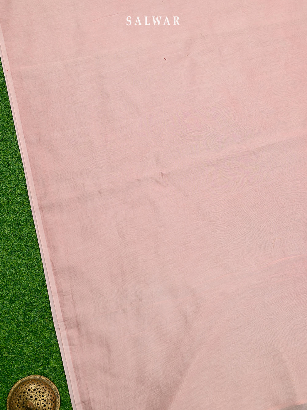 Pastel Pink Embroidered Organza Handloom Banarasi Suit