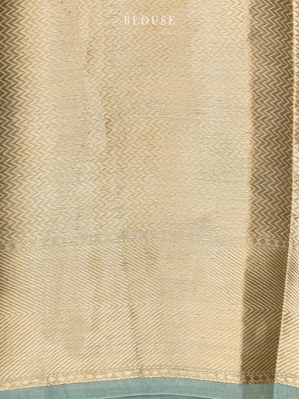 Teal Blue Tissue Handloom Banarasi Saree - Sacred Weaves