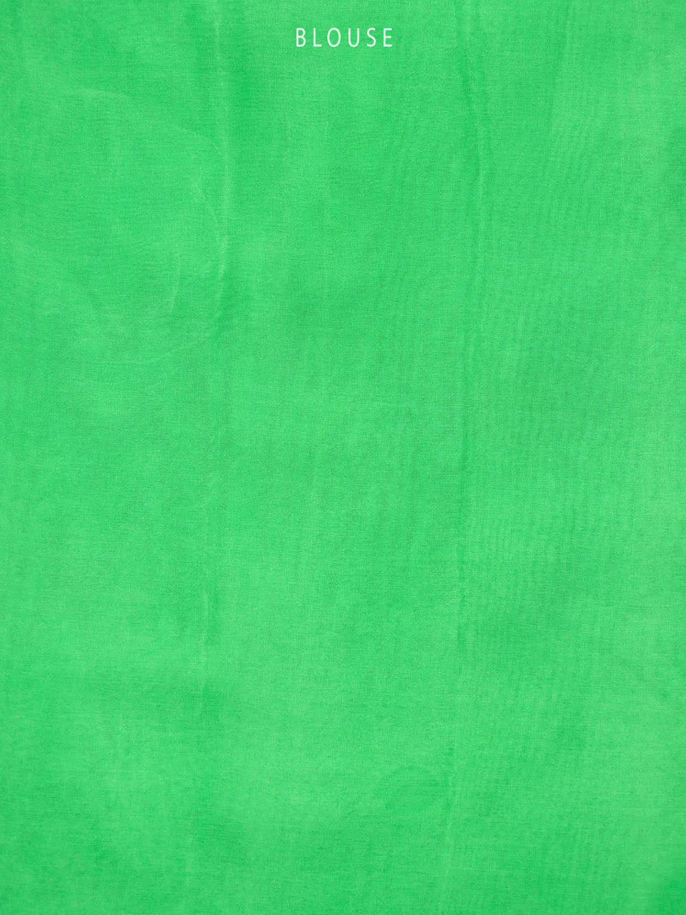 Bright Green Plain Silk Handloom Saree