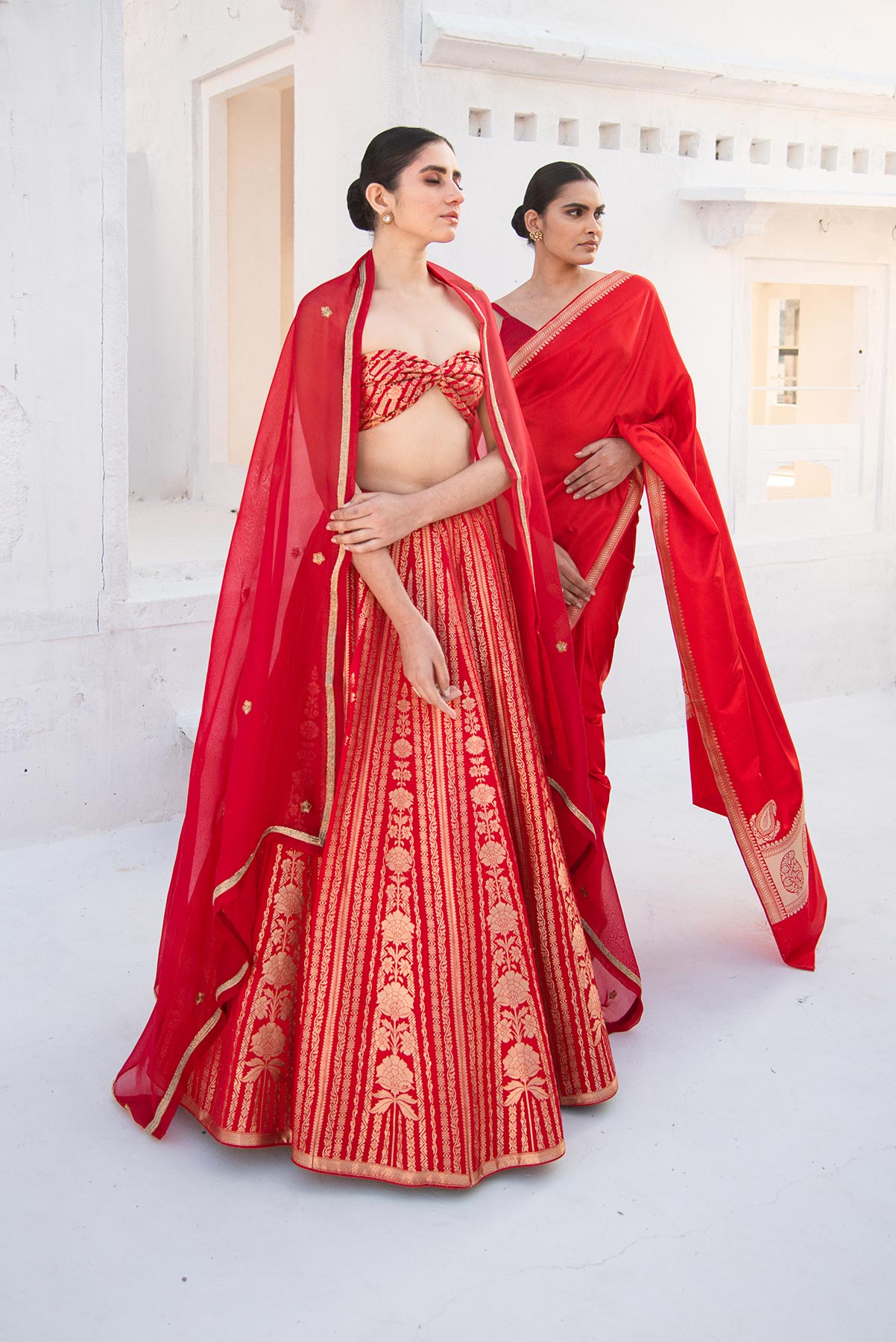 Shop Orange Handwoven Silk Pants for Women Online from India's Luxury  Designers 2024