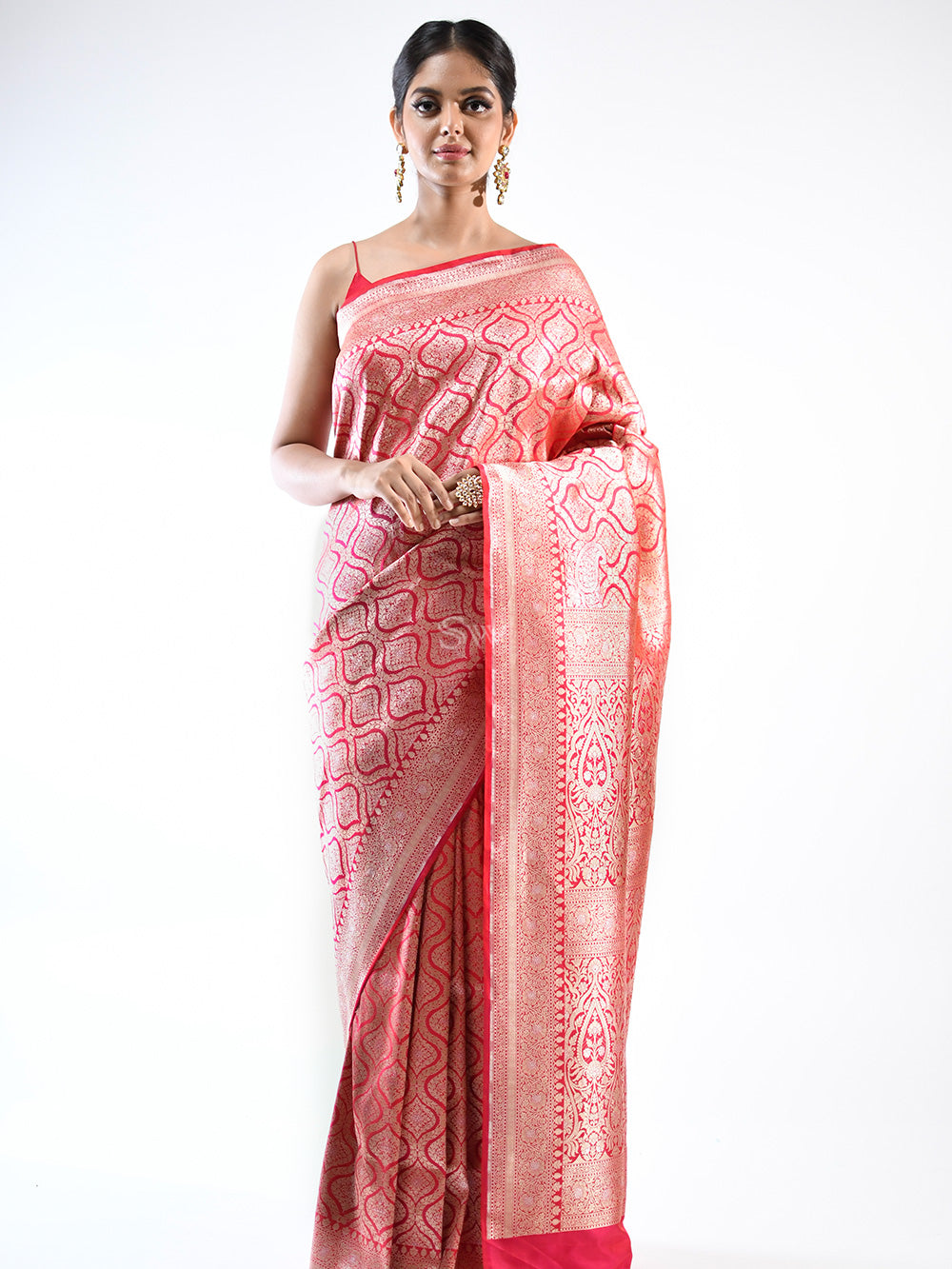 Buy Red Silk Brocade Saree For Women by Tarun Tahiliani Online at Aza  Fashions.